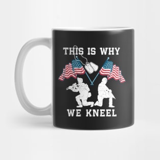 This Is Why We Kneel Patriotic Flags Mug